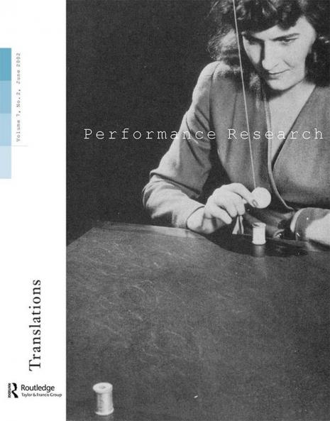 Performance Research V7 Issu 2