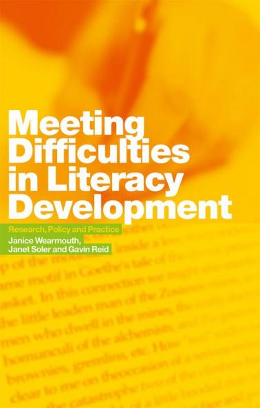 Meeting Difficulties in Literacy Development