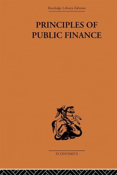 Principles of Public Finance