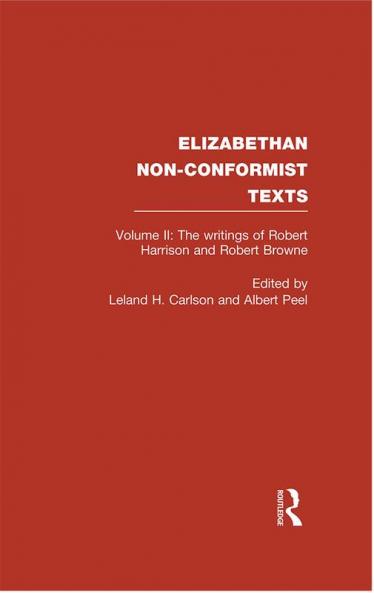 Writings of Robert Harrison and Robert Browne