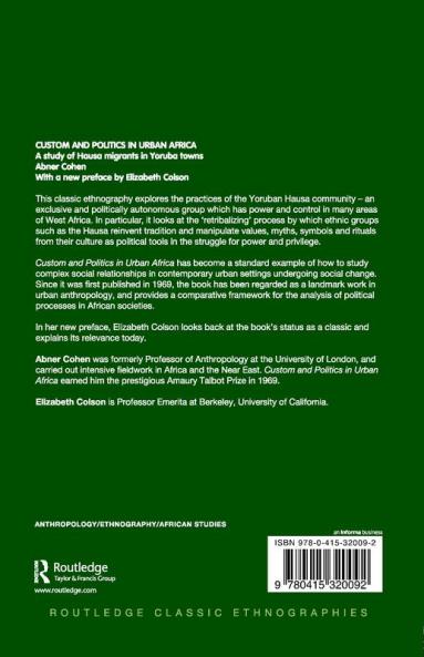 Custom and Politics in Urban Africa