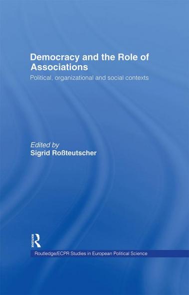 Democracy and the Role of Associations