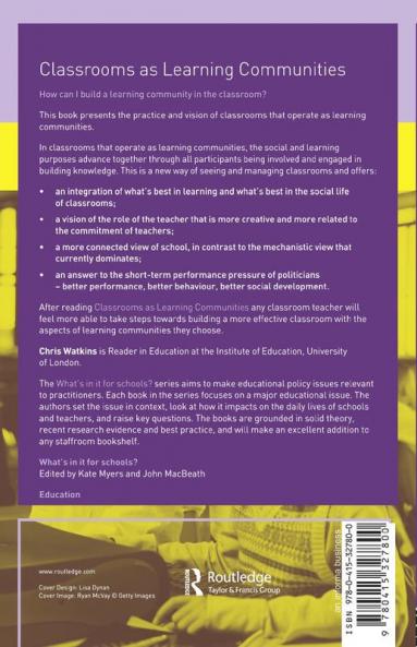 Classrooms as Learning Communities