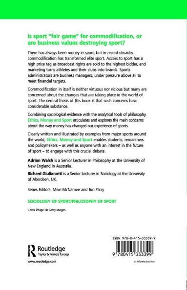 Ethics Money and Sport