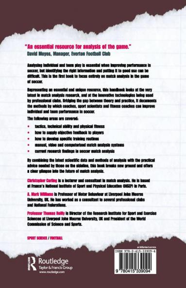 Handbook of Soccer Match Analysis
