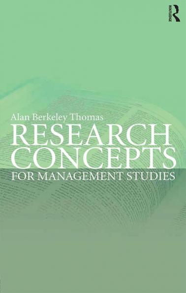 Research Concepts for Management Studies
