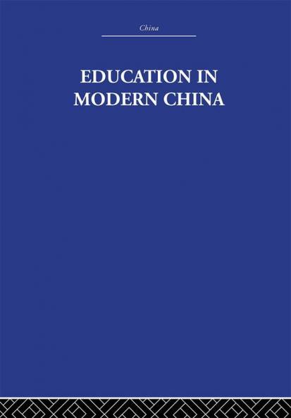 Education in Modern China