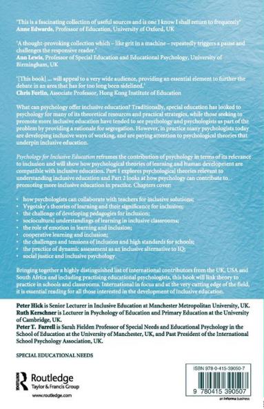 Psychology for Inclusive Education