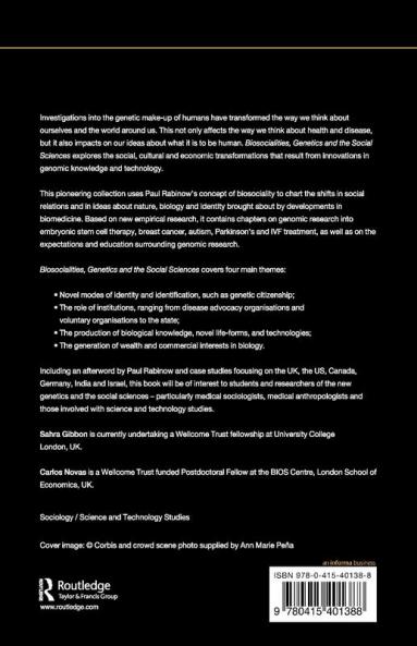 Biosocialities Genetics and the Social Sciences
