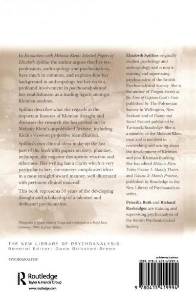 Encounters with Melanie Klein