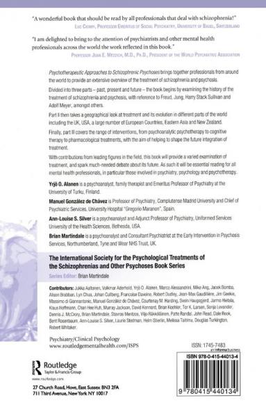 Psychotherapeutic Approaches to Schizophrenic Psychoses