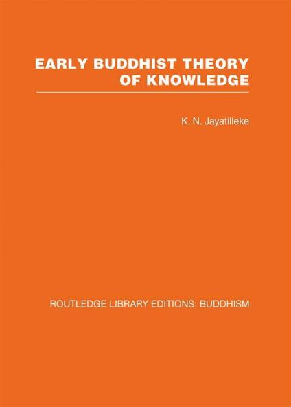 Early Buddhist Theory of Knowledge
