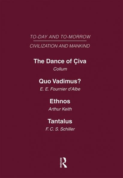 Today & Tomorrow Mankind & Civilization Vol 1