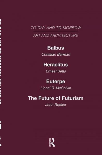 Today and Tomorrow Volume 23 Art and Architecture