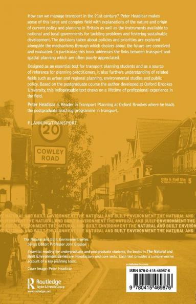 Transport Policy and Planning in Great Britain