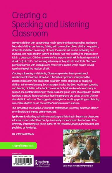 Creating a Speaking and Listening Classroom