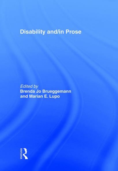 Disability and/in Prose