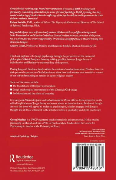 C.G. Jung and Nikolai Berdyaev: Individuation and the Person