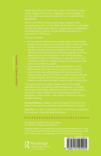 Spatial Planning and Climate Change