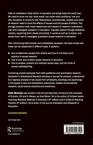 Causation in Educational Research