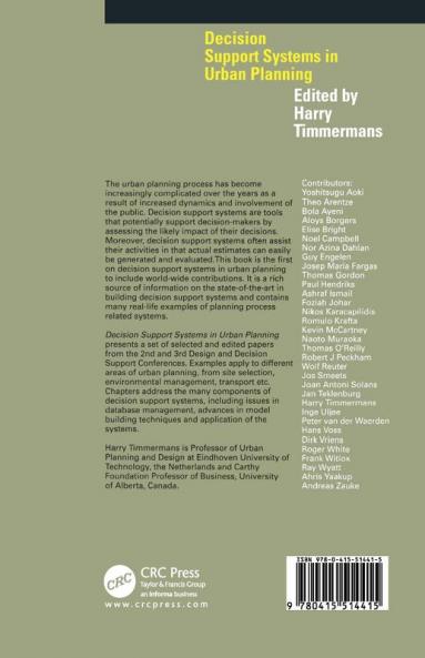 Decision Support Systems in Urban Planning