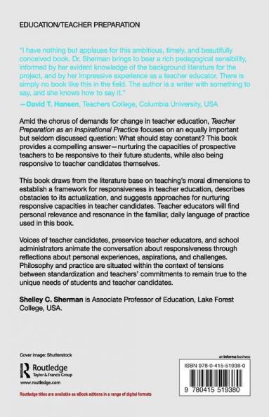 Teacher Preparation as an Inspirational Practice