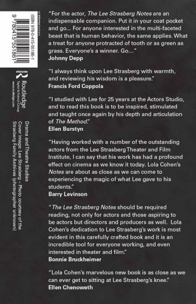 Lee Strasberg Notes