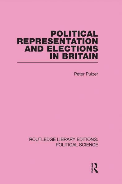 Political Representation and Elections in Britain