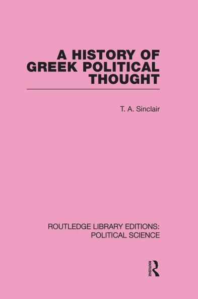 History of Greek Political Thought