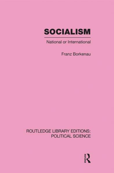 Socialism National or International