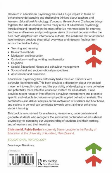 Educational Psychology: Concepts Research and Challenges