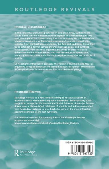 Primitive Classification (Routledge Revivals)