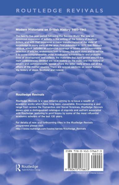 Modern Historians on British History 1485-1945 (Routledge Revivals)