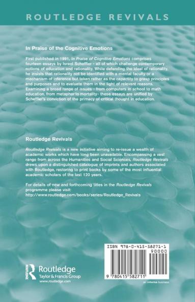 In Praise of the Cognitive Emotions (Routledge Revivals)
