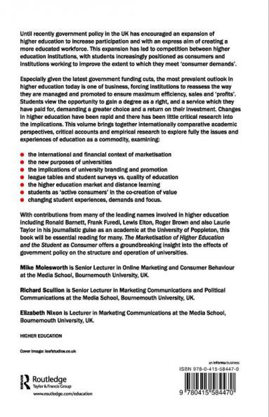 Marketisation of Higher Education and the Student as Consumer