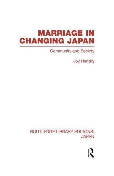 Marriage in Changing Japan