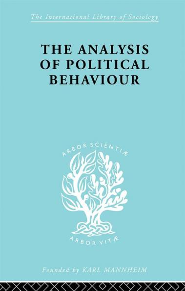 Analysis of Political Behaviour