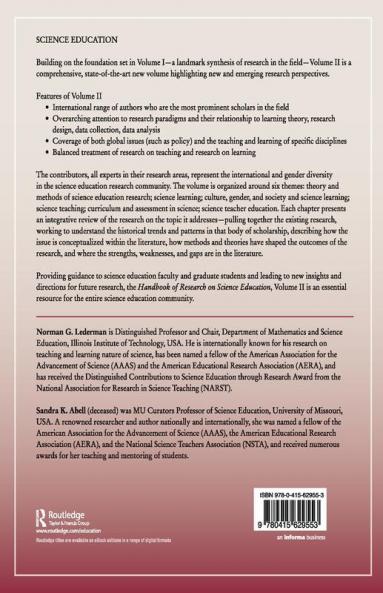 Handbook of Research on Science Education Volume II