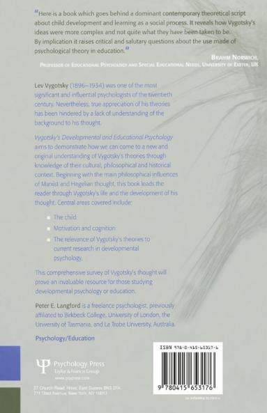 Vygotsky's Developmental and Educational Psychology