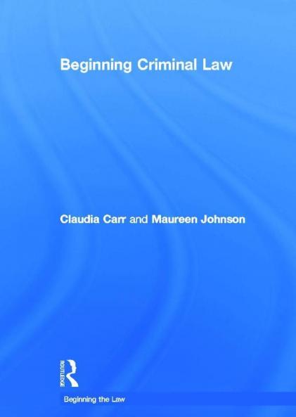 Beginning Criminal Law