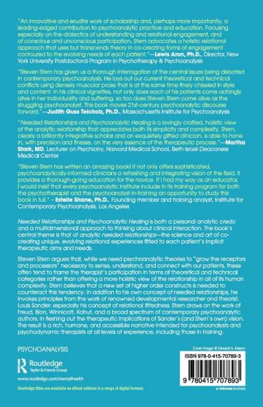 Needed Relationships and Psychoanalytic Healing