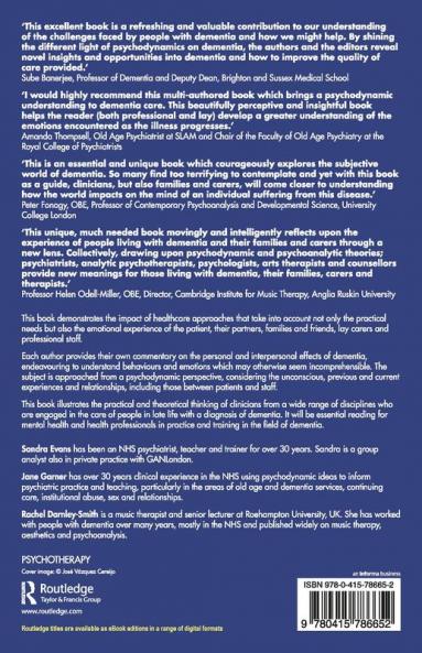 Psychodynamic Approaches to the Experience of Dementia