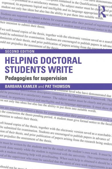 Helping Doctoral Students Write