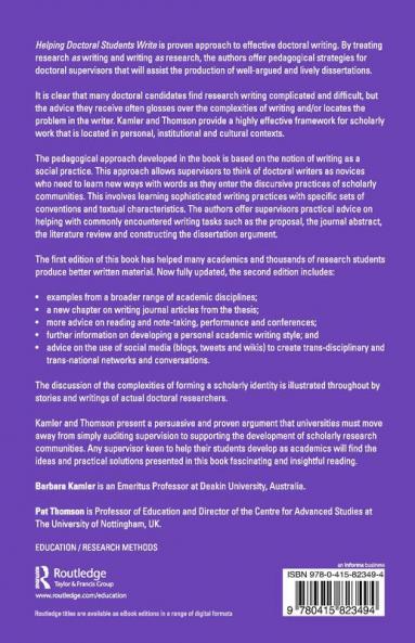 Helping Doctoral Students Write