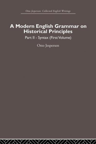 Modern English Grammar on Historical Principles