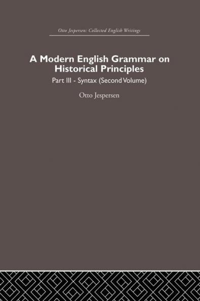 Modern English Grammar on Historical Principles