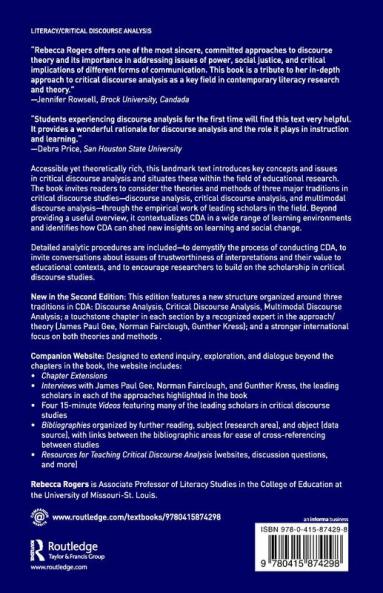 Introduction to Critical Discourse Analysis in Education