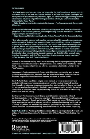 Contemporary Psychoanalysis and the Legacy of the Third Reich