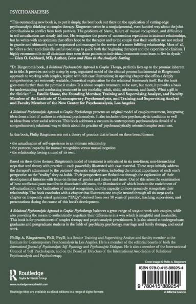 Relational Psychoanalytic Approach to Couples Psychotherapy