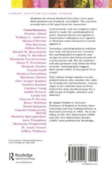 Confessions of the Critics